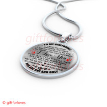 To My Girlfriend Luxury Necklace: Romantic Necklace For Girlfriend - 'You Are My Life My Inspiration, My Strength, And My Soulmate. You Are One And Only.' - 584go