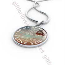 To my grandson necklace, grandpa and grandson necklace, best birthday gift for grandson - Always remember to stay strong, stay positive and never give up. don't be afraid to start over, be afraid not to try... 479grsp