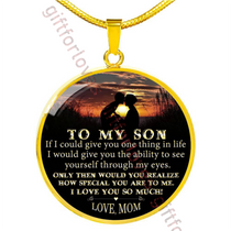 To my son necklace, best birthday gift for son, mother and son necklace, amazing gift for son from mom 469smg