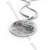 To my son necklace, best birthday gift for son from mom. Always remember to stay strong, stay positive and never give up . . . 451sm