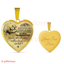 To My Granddaughter Luxury Necklace :You Are All Of The Above Endless For You Is Our Love 498DASO