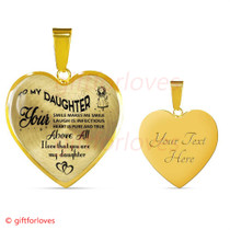 To My Daughter Necklace: Best Gifts For Daughter Birthday Gifts For Daughter Christmas Gift For Daughter Ideas 479DASO