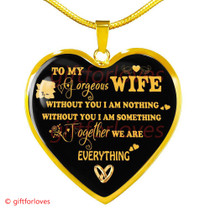 To My Wife Luxury Necklace - Pendant Romantic Chain - Best Gift For Her 249WG