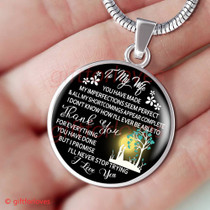 To My Wife Luxury Necklace: Husband And Wife Necklace, Birthday Gifts For Wife, Birthday Gifts For Her, Necklace For Wife Gifts 551WS
