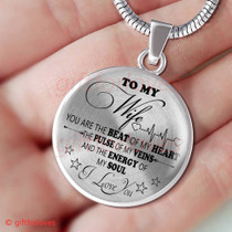 To My Wife Luxury Necklace: Husband And Wife Necklace, Birthday Gifts For Wife, Birthday Gifts For Her, Necklace For Wife Gifts 546WO