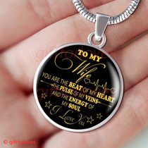To My Wife Luxury Necklace: Husband And Wife Necklace, Birthday Gifts For Wife, Birthday Gifts For Her, Necklace For Wife Gifts 546WG