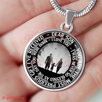 To My Son Luxury Necklace: Idea Gift For Him, Best Gift For Son428SS