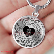 To My Son Luxury Necklace: Idea Gift For Him, Best Gift For Son, Birthday Gift For Teen Son, "You Are My Son, Apart Of Me, And That Will Never Change" 387SO