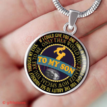 To My Son Luxury Necklace: Idea Gift For Him, Best Gift For Son, Birthday Gift For Teen Son381SG