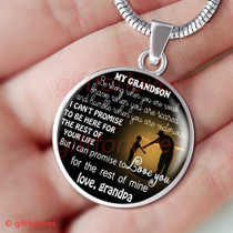 Grandson And Grandfather Necklace, Idea Gift For Grandson From Grandpa323GSS