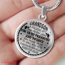 To My Grandson: Birthday Gift Ideas For Grandson, Grandson Necklace, To My Grandson Necklace, Best Gifts For Grandson, Birthday Gifts For Grandson, Special Grandson Necklace275GSO