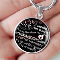 To My Wife Luxury Necklace: Husband And Wife Necklace, Birthday Gifts For Wife, Birthday Gifts For Her, Necklace For Wife Gifts 247WS