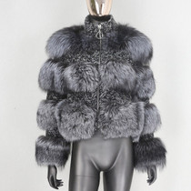 BLUENESSFAIR 2020 Winter Jacket Women Real Fur Coat Parka Natural Raccoon Fur Wool Weave Fabric Thick Warm Outerwear Streetwear