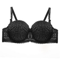 Round Cup Underwire Super Push UP Bra For Women Lady B C Cup Underwear Sexy Flower Lace Women Bras Lingerie Floral Bralette