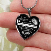 To My Granddaughter Luxury Necklace: Grandchildren And Grandparents Necklace, Birthday Gifts For Granddaughter, Special Granddaughter Necklace 330GDAS