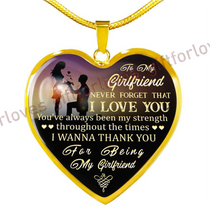 To my girlfriend necklace, luxury necklace for girlfriend, special birthday gift for girlfriend, valentine gift for girlfriend, amazing girlfriend necklace 379ghg
