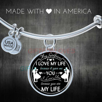 To my girlfriend: I love my life because it gave me you. I love you because you are my life.  421fHsb