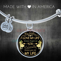 To my girlfriend: I love my life because it gave me you. I love you because you are my life.  421fHgb