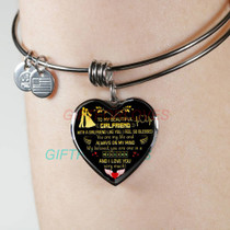 To my girlfriend: Gift Ideas for girlfriend, girlfriend bangle, to my girlfriend bangle, beautiful girlfriend bangle, best gifts for girlfriend, birthday gifts for girlfriend, boyfriend and girlfriend bangle 937fHgb