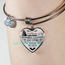 To my girlfriend: Gift Ideas for girlfriend, girlfriend bangle, to my girlfriend bangle, beautiful girlfriend bangle, best gifts for girlfriend, birthday gifts for girlfriend, boyfriend and girlfriend bangle 937fHbb