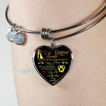 To my girlfriend: Gift Ideas for girlfriend, girlfriend bangle, to my girlfriend bangle, beautiful girlfriend bangle, best gifts for girlfriend, birthday gifts for girlfriend, boyfriend and girlfriend bangle 909fHgb