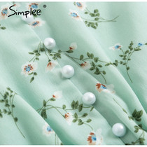 Summer Women's floral print dress
