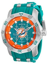 Amazon.com: Invicta NFL Miami Dolphins Automatic Green Dial Men's Watch 32006: Watches