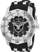 Amazon.com: Invicta NFL Oakland Raiders Automatic Black Dial Men's Watch 32029: Watches