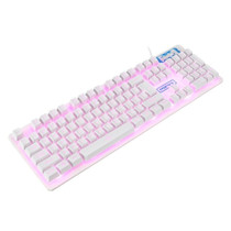 GAMING HEADSET - LEORY 4Pcs Home Mechanical Wired USB Keyboard  Illuminated Gaming Mouse Pad Accessories Set Computer Desktop Backlight Headset