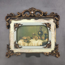 European relief do old photo frame 6/7 inch photo frame American country style photo frame hanging wall decorative frame