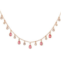 Vintage Fashion Stones Pendant Necklace