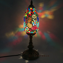 Turkish Style Mosaic Oval Tower Lamps