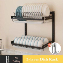 304 Stainless Steel Kitchen Dish Rack Organizer Storage Holder