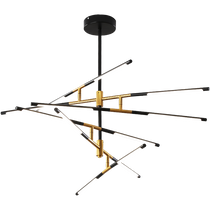 Gold finished Modern Led Chandelier for living room Fixture