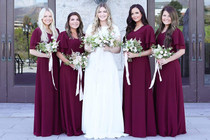 Chloe Modest Bridesmaid Dress, Modest Long Maxi Dress with Sleeves