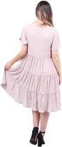 Modest Dresses: Hannah Modest Dress in Dusty Rose, Modest Church Dress, Cute Modest Sundress