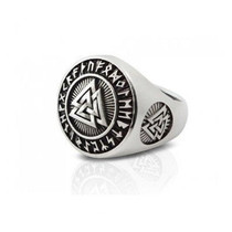Valknut Runes Ring - Sterling Silver