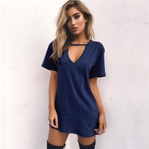Women Summer T-Shirt Loose Short Sleeve TShirts Sexy V-Neck Cotton Tee Shirt