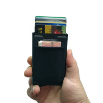 Antitheft Rfid Wallets Aluminum Rfid Blocking Slim Mini Wallet Automatic Card Holder Metal Credit Card Case Protector