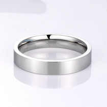 316L stainless steel silver Women 4mm 6mm Male couple rings