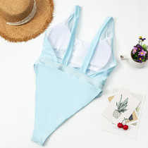 Solid One-piece Sport Bodysuit One Piece Bathing Suit