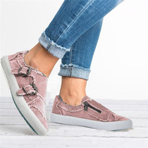 Flat Vulcanized  Casual Female Denim Fashionable Breathable Sneakers