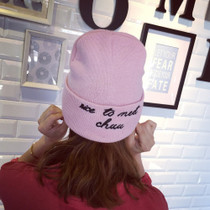 Rose Embroidery Beanie