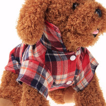 Fashionable Plaid Summer Dog Shirt