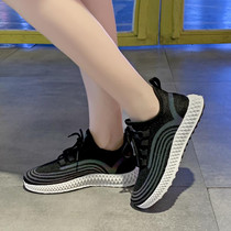 Casual Ladies Flats Vulcanized Canvas Stretch Fabric Sneakers