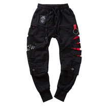 Men's Urban Style Joggers w/ Red Designer Finish