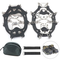 Stainless Steel Anti-Slip Ice Snow Grips for Shoes with 19 Spikes