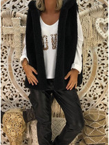 New White Leopard Print V-neck Long Sleeve Fashion Blouse