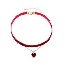 2020 New Multi Layer Heart Chokers Necklaces For Women Short Chain Heart Pendant Collar Necklace Collier Jewelry Gift Bijoux