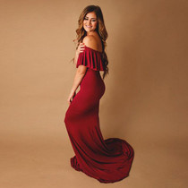 Off The Shoulder Maternity Dress
